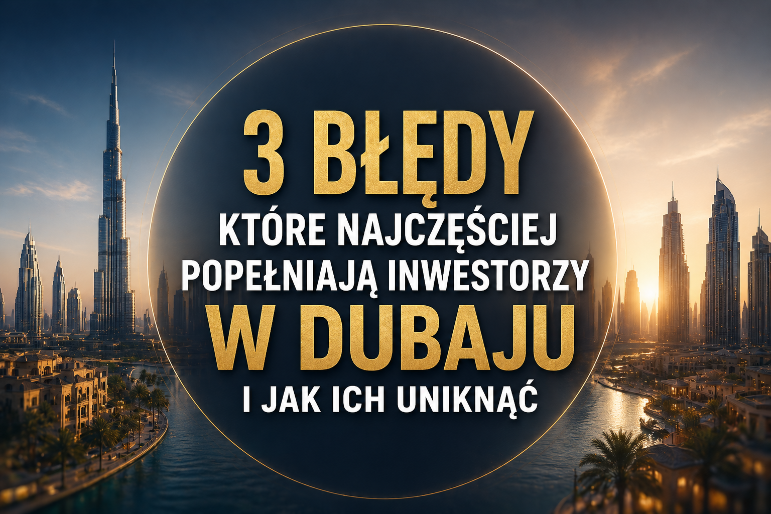 3 Błędy, Które Najczęściej Popełniają Inwestorzy w Dubaju i Jak Ich Uniknąć