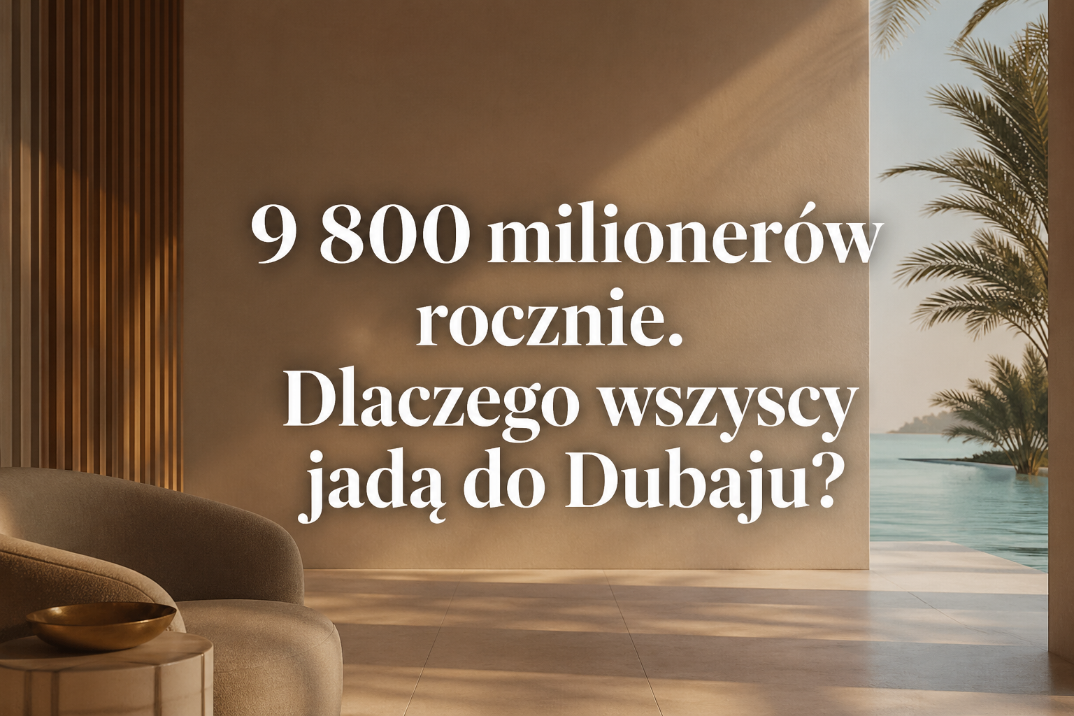 9 800 milionerów rocznie. Dlaczego wszyscy jadą do Dubaju?