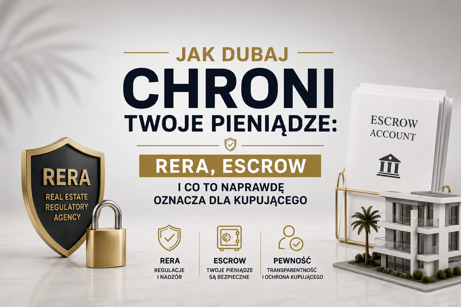 Jak Dubaj chroni Twoje pieniądze: RERA, escrow i co to naprawdę oznacza dla kupującego