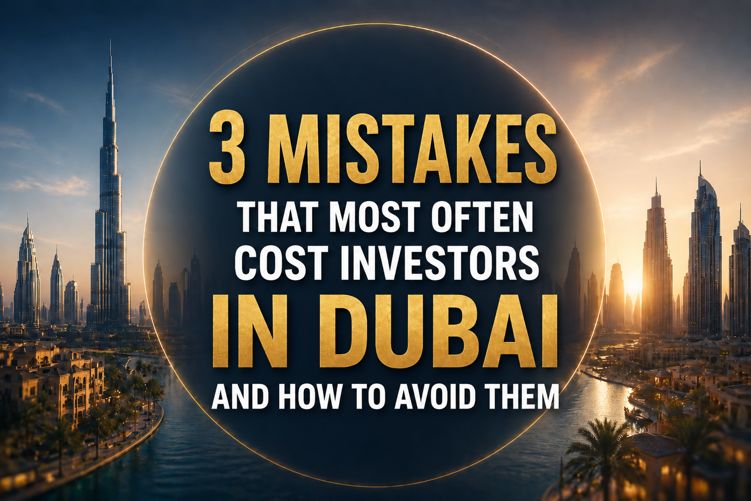 3 Mistakes Investors Most Often Make in Dubai and How to Avoid Them