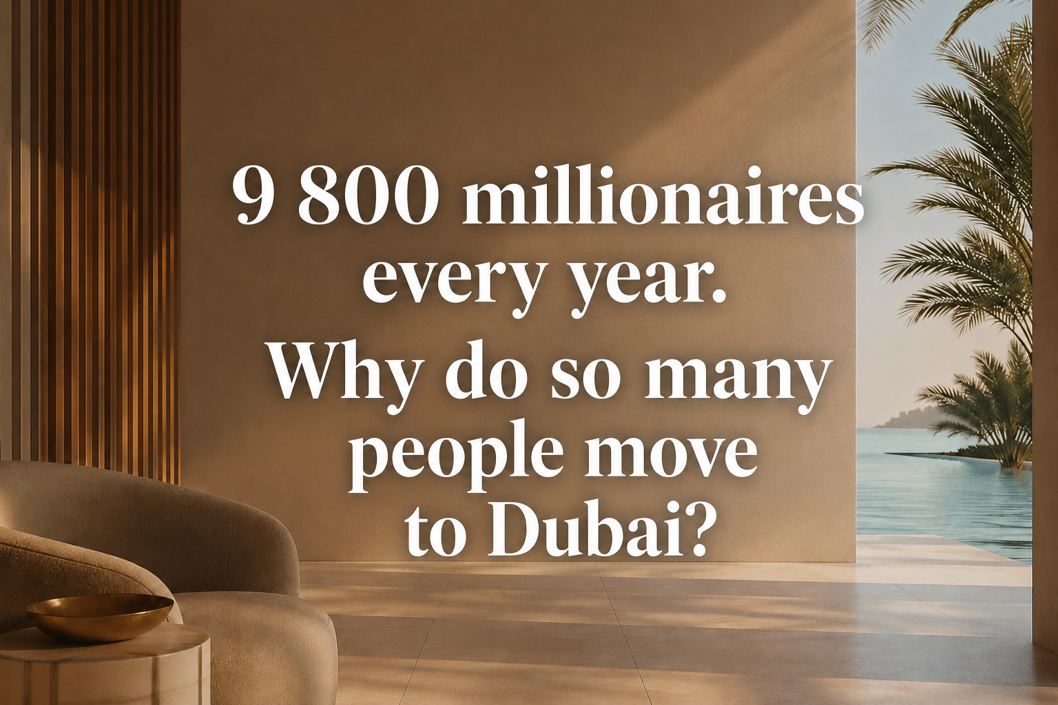 9,800 Millionaires a Year. Why Is Everyone Moving to Dubai?