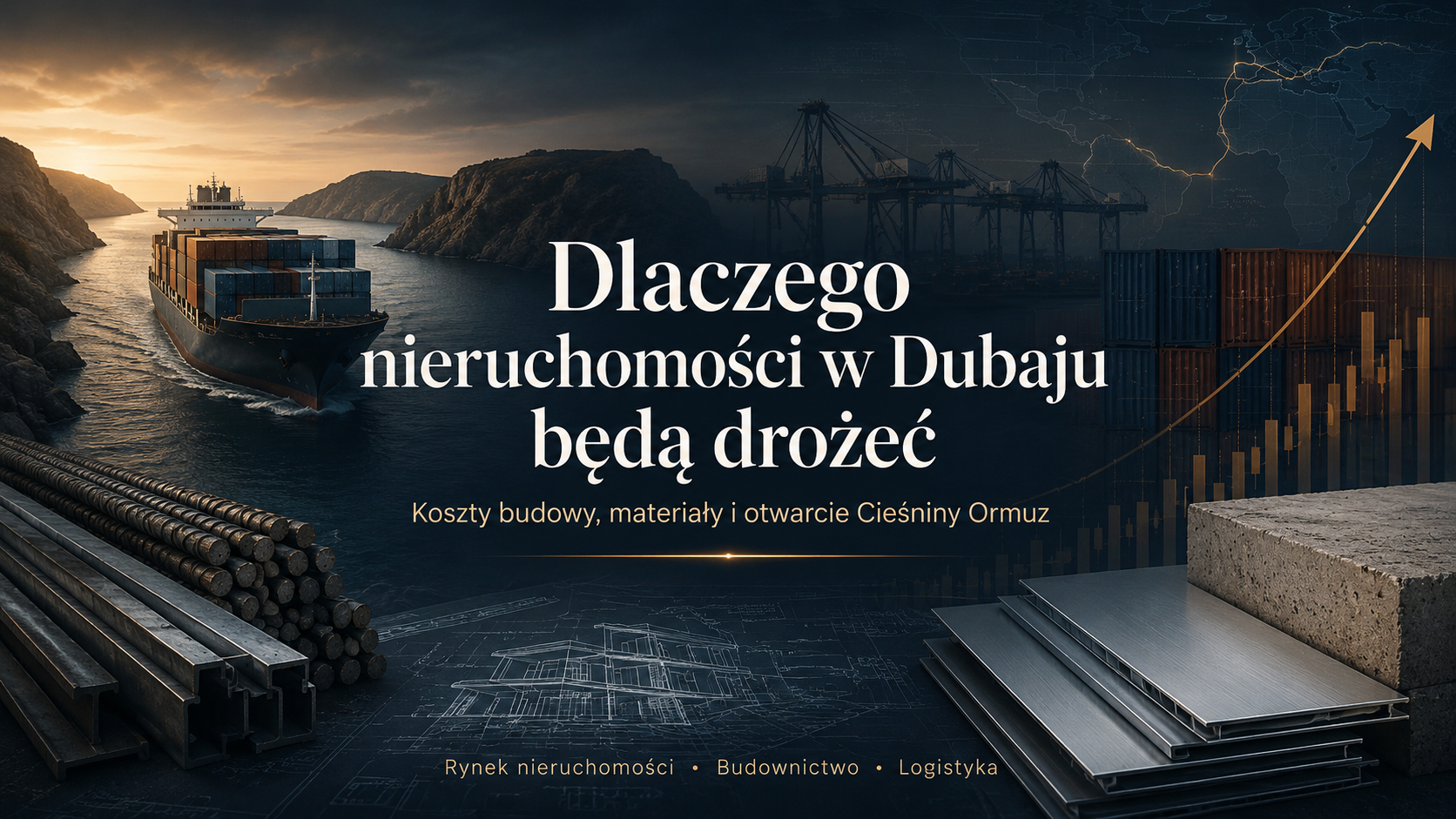 Dlaczego nieruchomości w Dubaju będą drożeć. Koszty budowy, materiały i otwarcie Cieśniny Ormuz.