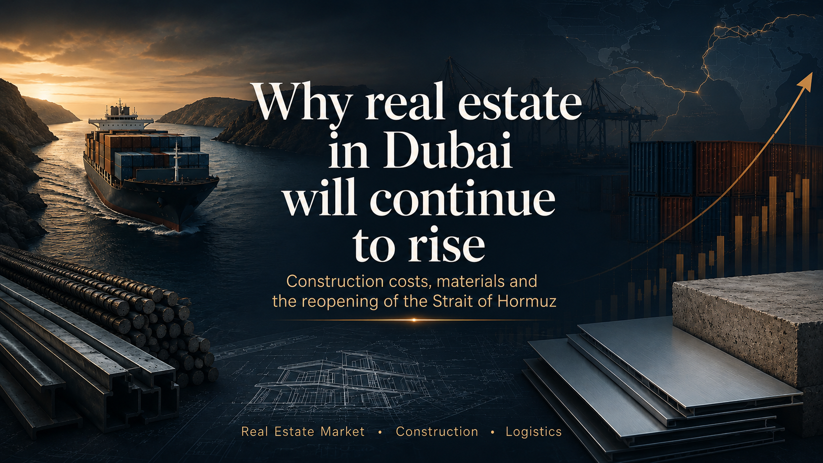 Why Property Prices in Dubai Are Going Up. Construction Costs, Materials and the Opening of the Strait of Hormuz.
